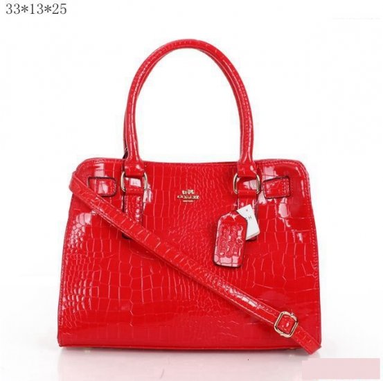 Coach Fashion Signature Medium Red Satchels BSJ | Women